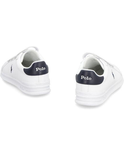 Polo Ralph Lauren White Leather Low-top Sneakers