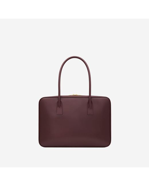 Saint Laurent Purple Sac De Jour Leather Trunk Bag Shoulder