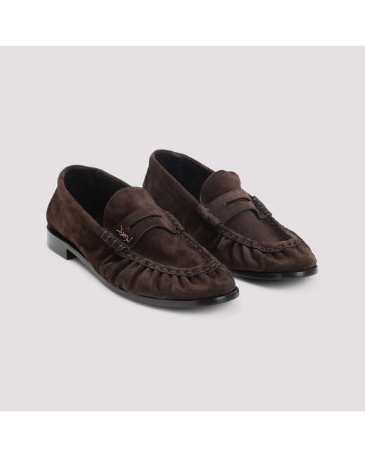 Saint Laurent Brown Le Loafers for men