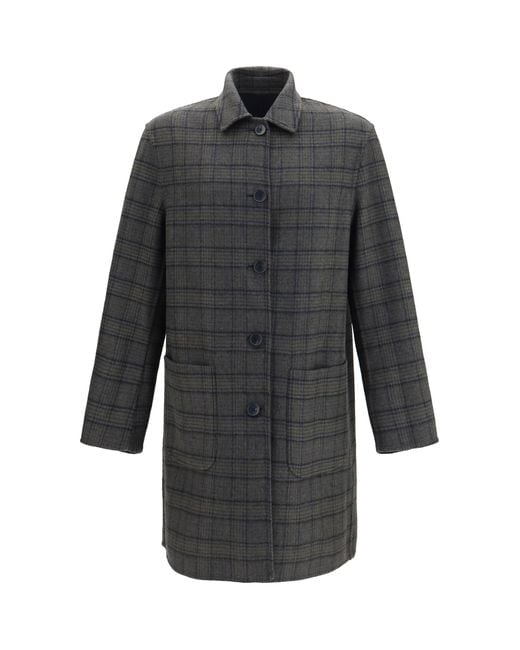 Etro Blue Soho Reversible Wool-Blend Coat for men