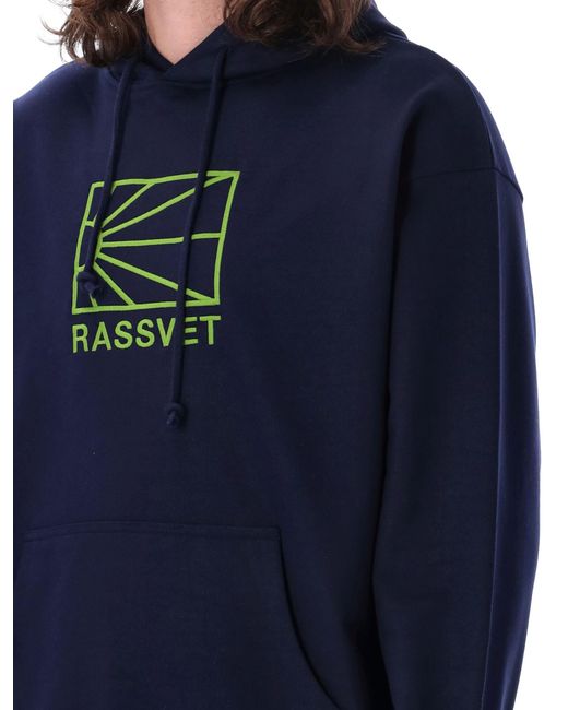 Rassvet (PACCBET) Blue Big Logo Hoodie for men