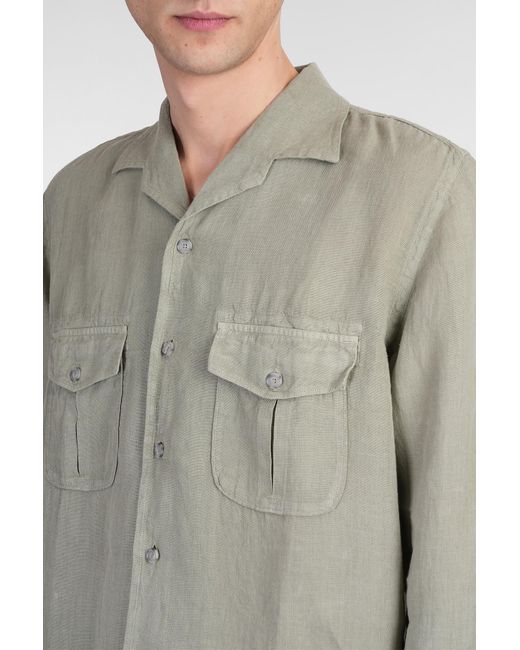 120% Lino Multicolor Shirt for men