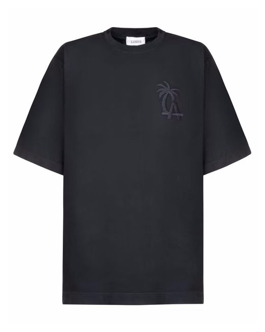 Laneus Black T-Shirts And Polos for men