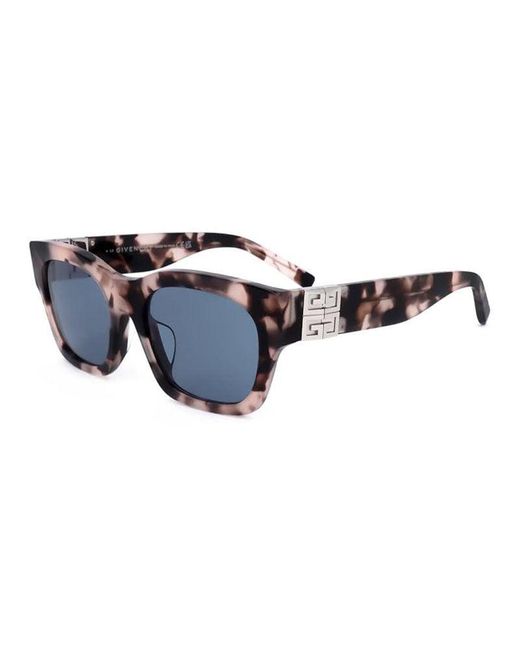 Givenchy Blue Sunglasses Square Full Rim, Coloured Havana Frame And Lens Gv40072F55V