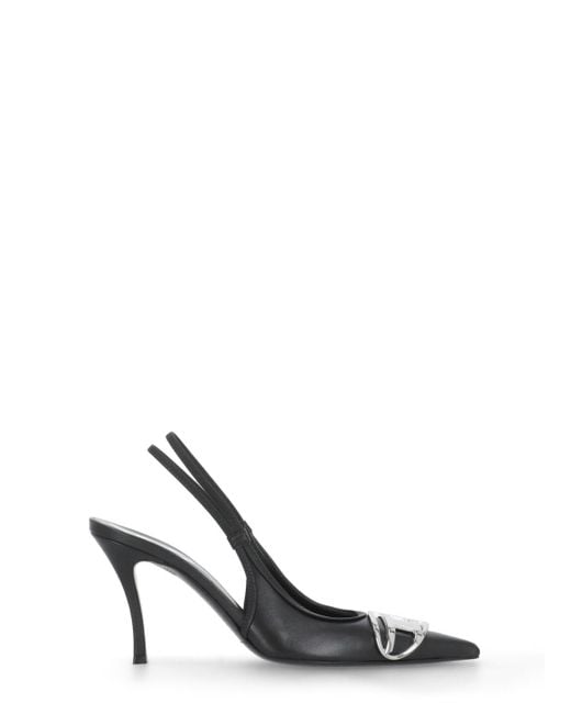 DIESEL White D-Venus Heeled Shoes