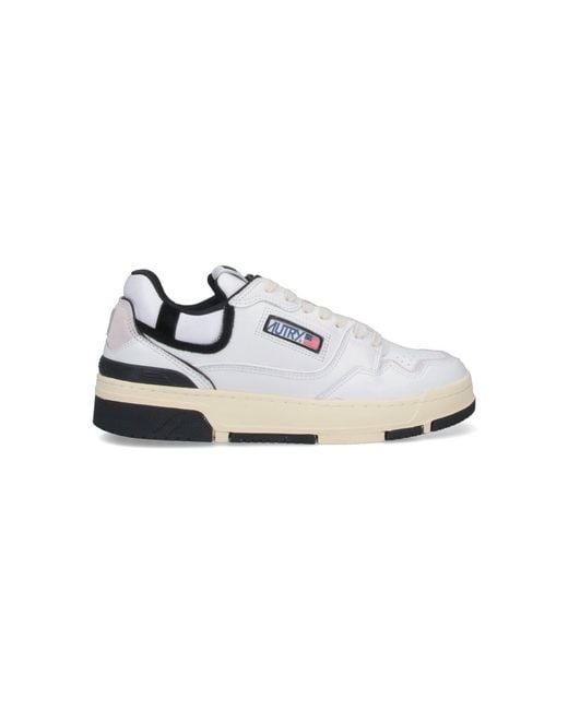 Autry White Clc Low-Top Sneakers for men