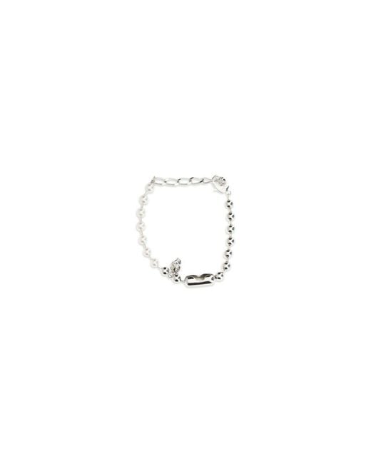 McQueen White Brass Bracelet for men