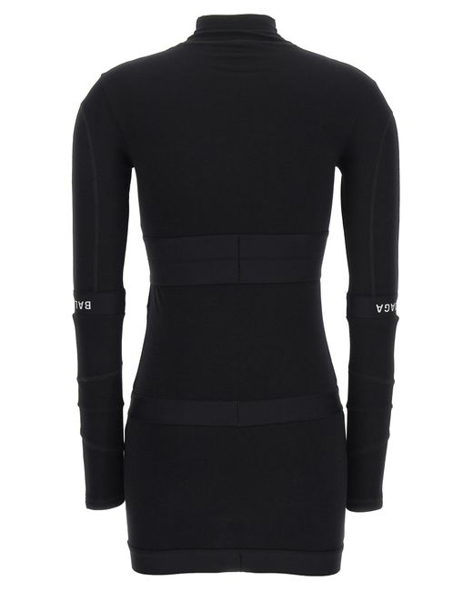 Balenciaga Black Patch Brief Dresses