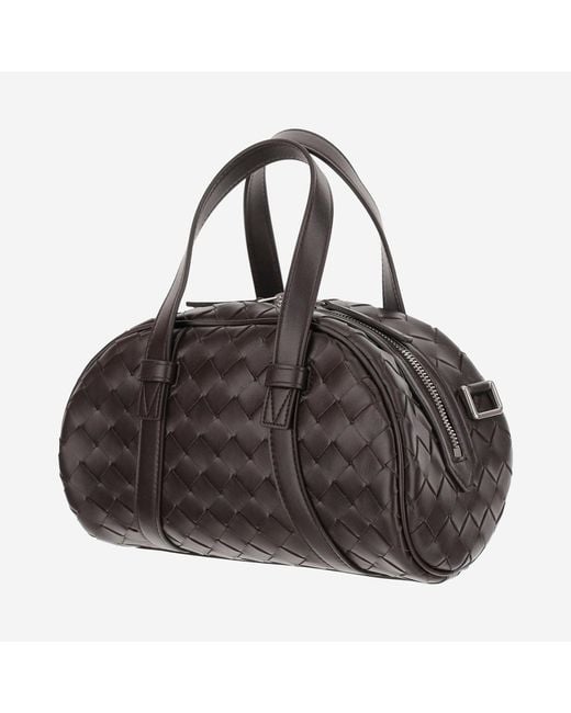 Bottega Veneta Black Woven Handbag Pelle Handbags for men