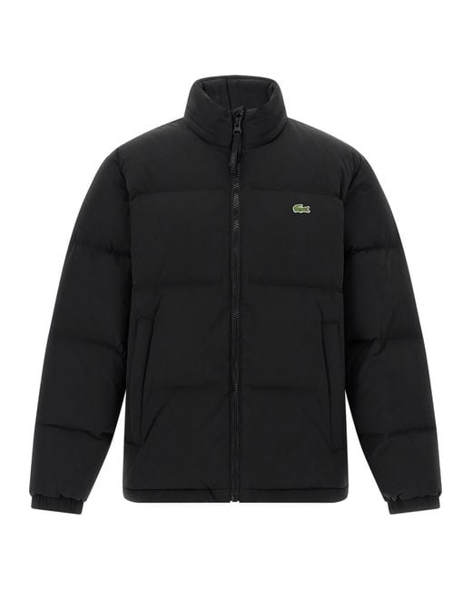 Lacoste Black Logo Down Jacket for men