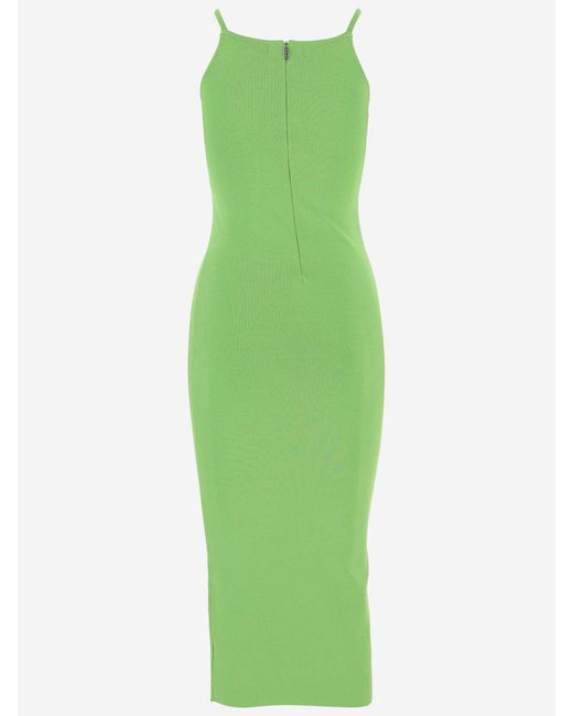 Michael Kors Green Viscose Blend Longuette Dress
