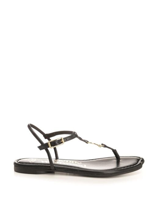 Vivienne Westwood White Orb Thong Sandals
