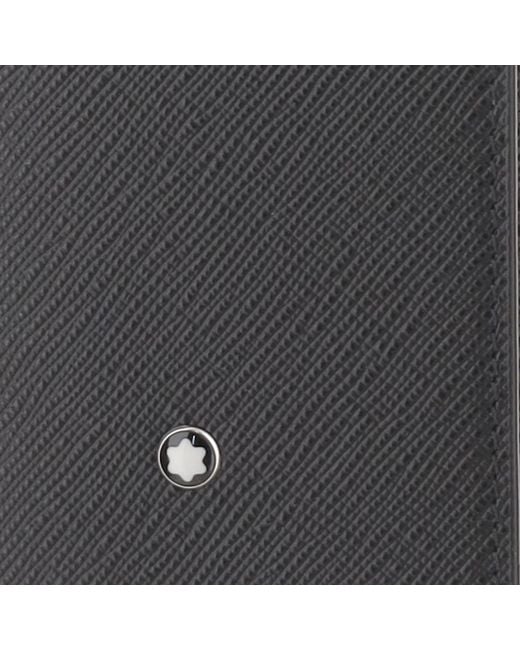 Montblanc Gray Leather Card Holder Wallets & Cardholders for men