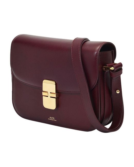 A.P.C. Purple Grace Small Hobo Bag