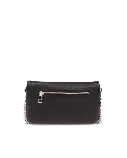 Zadig & Voltaire Black Rock Nano Lucky Charms Clutch Bag