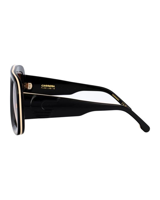 Carrera Black Squared Sunglasses Flaglab 18 2 M2