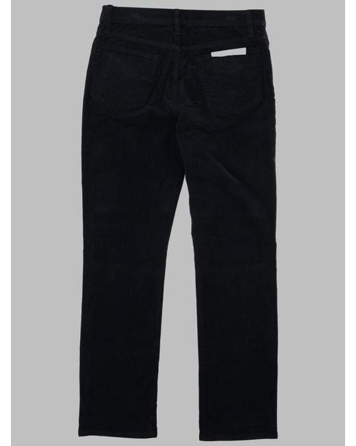 FRAME Blue Trousers Modern Straight Corduroy Cotton for men