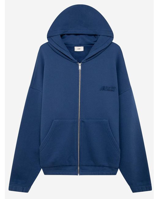Autry Blue Cotton Sweatshirt Sweatshirts for men
