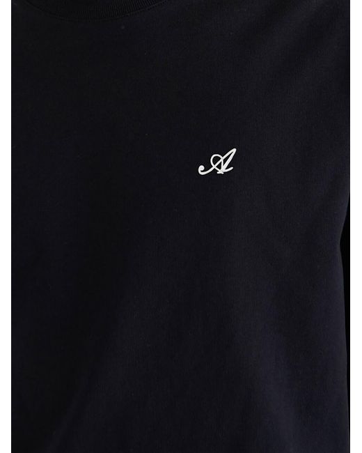 Axel Arigato Black Logo-embroidered T-shirt for men
