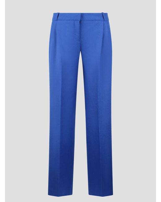 Coperni Blue Low Rise Loose Tailored Trousers