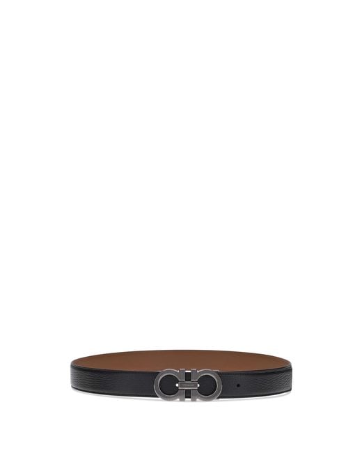 Ferragamo Multicolor Gancini Reversible Belt Calf Leather Bos Taurus E Braces for men