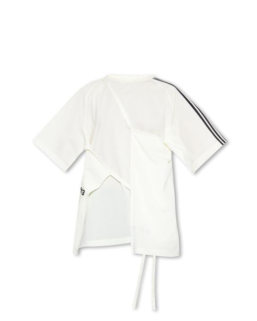Y-3 White T-shirt With Tie Detail,