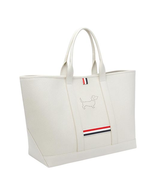 Thom Browne White 'Tool Tote' Shopping Bag