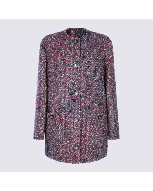 Gucci Purple And Wool Casual Jacket