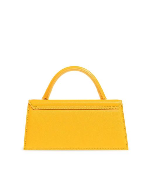 Jacquemus Yellow Le Chiquito Long Top Handle Bag