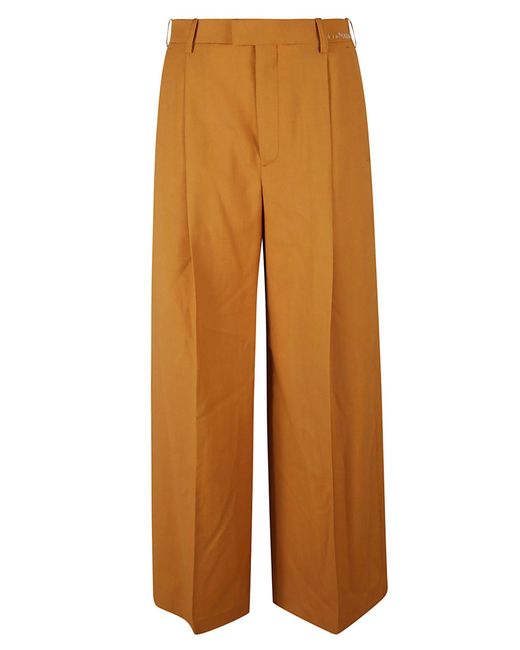 Marni Orange Wide Fit Trousers