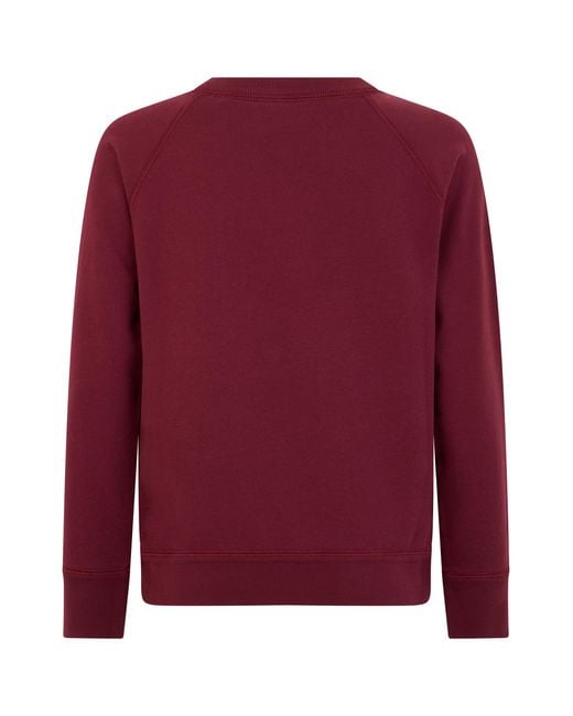 Isabel Marant Red Graphic Hoodie, Burgundy Cotton Sweatshirts