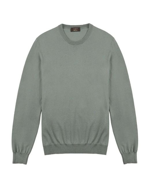 Zanone Gray Roundneck for men
