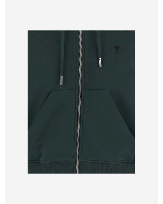 AMI Green Sweatshirt Cotton