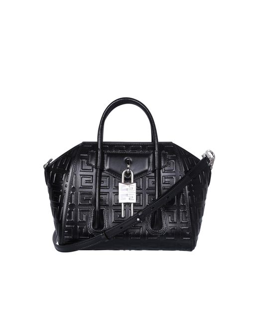 Givenchy Black Antigona Mini Lock Bag