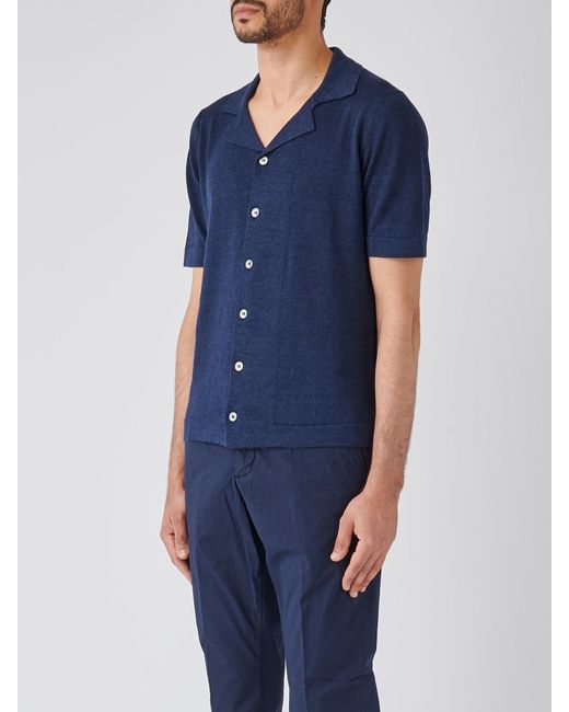 Gran Sasso Blue Camicia M/M Shirt for men