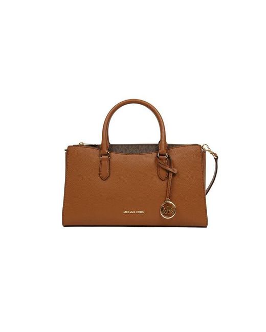 Michael Kors Brown Satchel Bag Leather Satchel-Bags