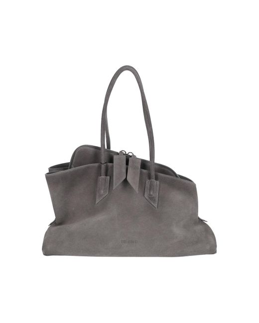 The Attico Gray Medium Handbag La Passeggiata