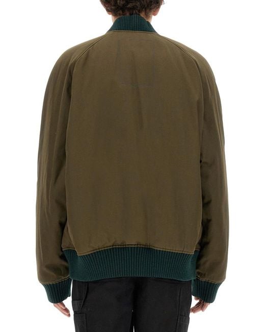 Burberry Green Reversible Bomber Jacket Polyester for men