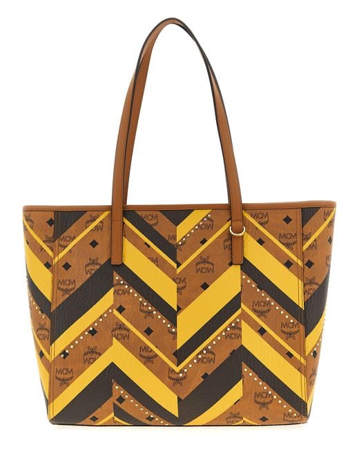 MCM Multicolor Medium Toni Shopping Bag