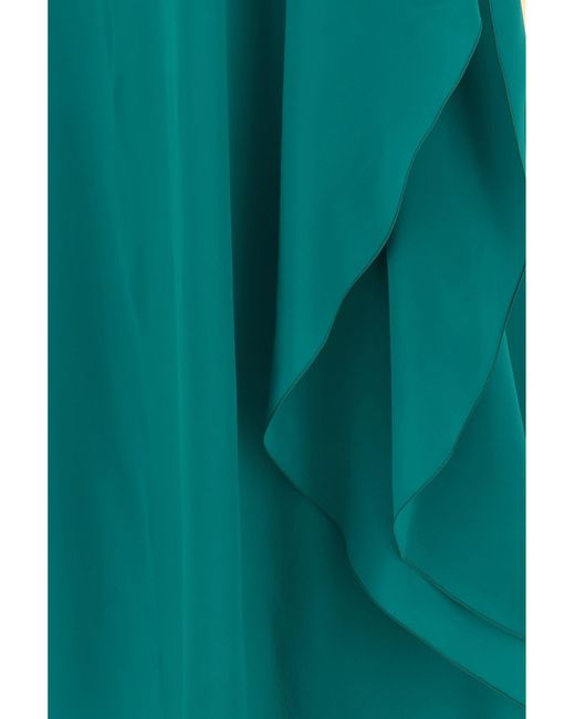 Gianluca Capannolo Green Iris Long Dress