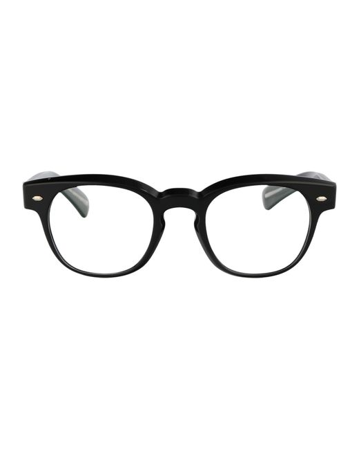 Oliver Peoples Black Acetate Optical Glasses for men