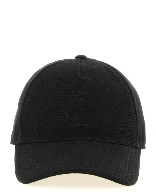Saint Laurent Black 'Cassandre' Cap for men