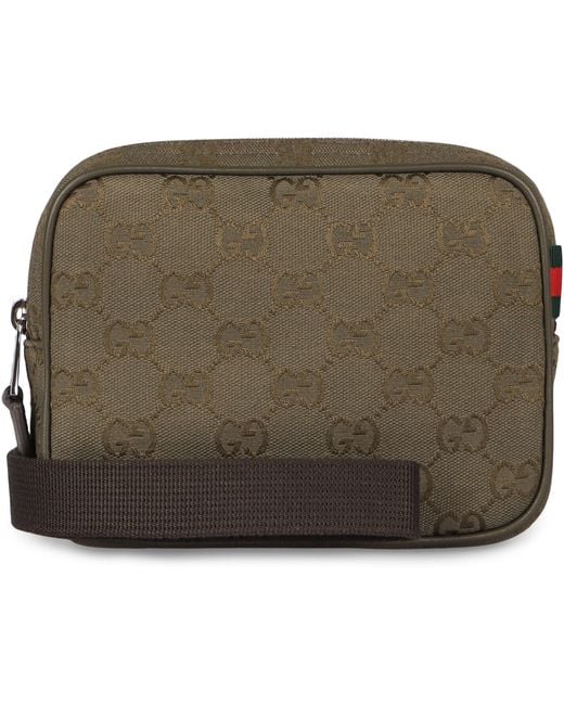 Gucci Brown Camera Bag Gg Canvas Cotton Messenger for men