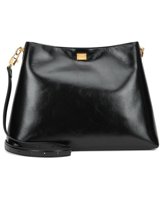 Dolce & Gabbana Black Tote Bag With Shoulder Strap Calfskin