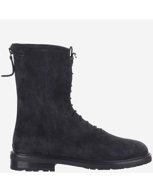 LEGRES Blue Ankle Boots Suede