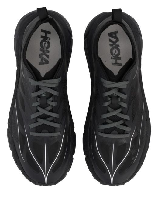 Hoka One One Black Mafate Speed 4 Lite Sneaker Textile Trainers