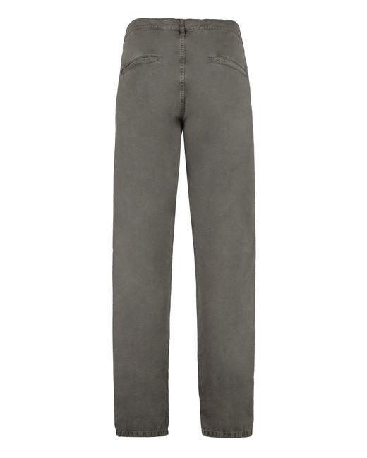 Aspesi Gray Cotton Trousers for men