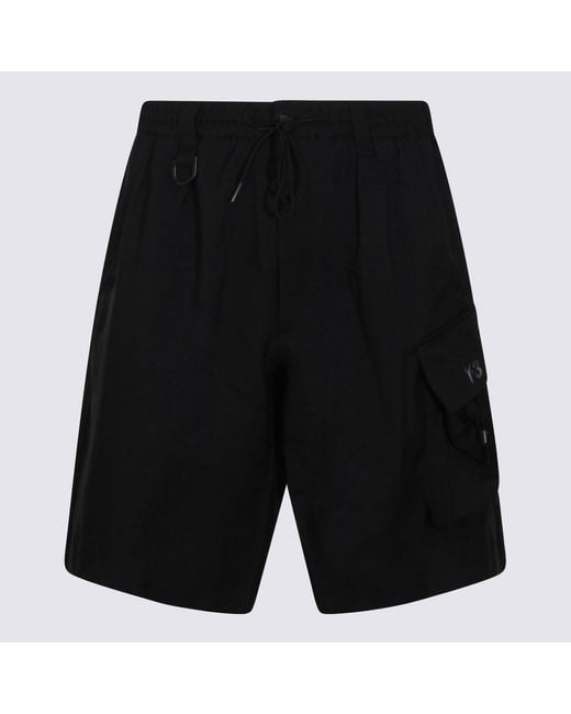 Y-3 Black Shorts _Pet-Rec