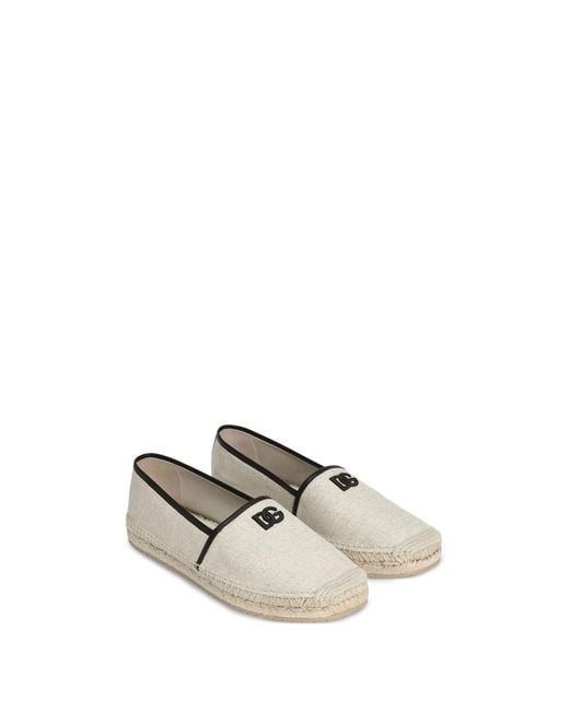 Dolce & Gabbana White Fabric And Nappa Espadrilles for men