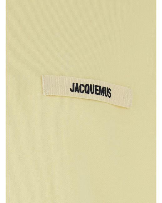 Jacquemus White Crewneck Sweatshirt Le Gros Grain Sweatshirts for men
